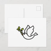 Peace Dove Briefkaart (Voorkant / Achterkant)
