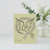 Peace Dove Briefkaart (Staand voorkant)