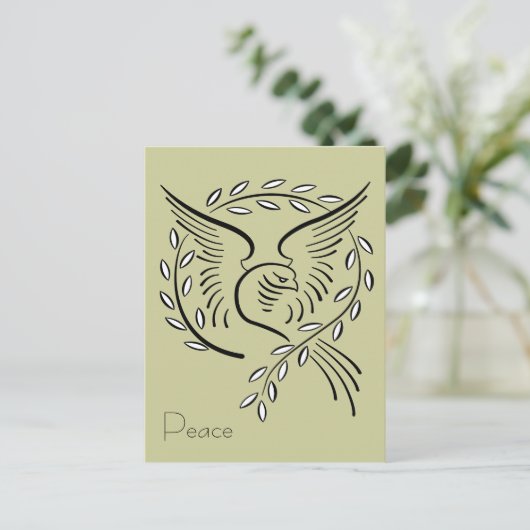 Peace Dove Briefkaart (Staand voorkant)
