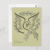 Peace Dove Briefkaart (Voorkant / Achterkant)