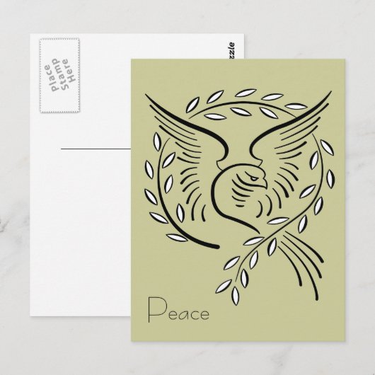 Peace Dove Briefkaart (Voorkant / Achterkant)