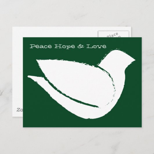 Peace Dove Briefkaart (Voorkant / Achterkant)