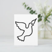 Peace Dove Briefkaart (Staand voorkant)