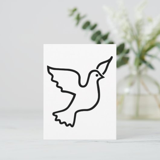 Peace Dove Briefkaart (Staand voorkant)