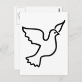 Peace Dove Briefkaart (Voorkant / Achterkant)