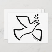 Peace Dove Briefkaart (Voorkant / Achterkant)