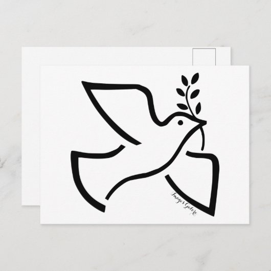 Peace Dove Briefkaart (Voorkant / Achterkant)