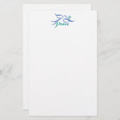 Peace Dove Briefpapier (Voorkant / Achterkant)