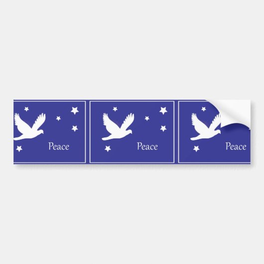 Peace Dove Bumpersticker (Voorkant)