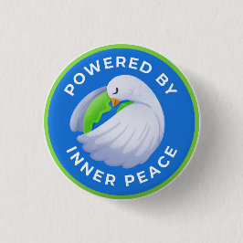 Peace Dove Button aangedreven door innerlijke vred