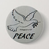 Peace Dove Button with scripture (Voorkant)