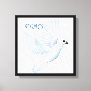 PEACE DOVE CANVAS AFDRUK
