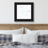 PEACE DOVE CANVAS AFDRUK (Insitu (Slaapkamer))