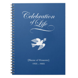 Peace Dove Celebration of Life Memorial Notitieboe Notitieboek