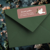 Peace Dove Christmas CUSTOM Mailing Retouradres Etiket