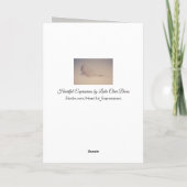 Peace Dove Christmas Kaart beroemd gemaakt door Le (Achterkant)