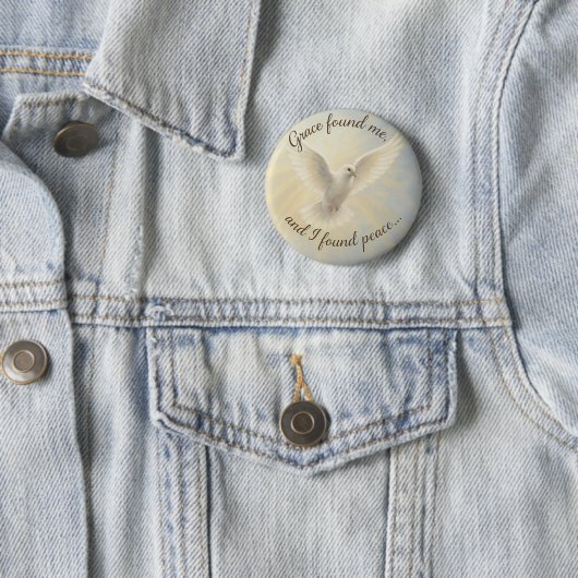 Peace Dove Custom Button Design... (In situ)