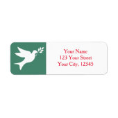 Peace Dove Etiket (Voorkant)