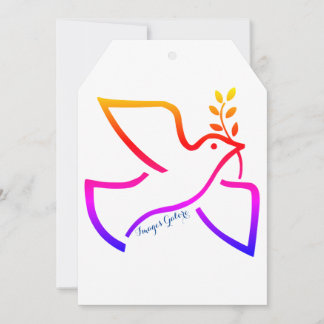 Peace Dove Feestdagenkaart