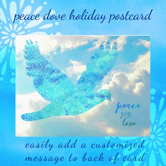 Peace Dove Happy New Year Briefkaart