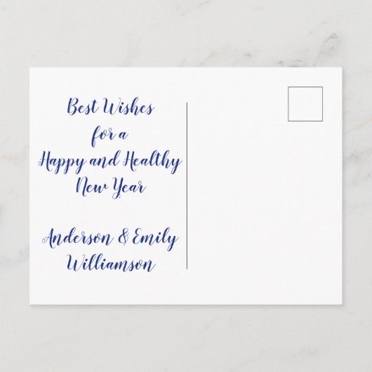 Peace Dove Happy New Year Briefkaart (Achterkant)