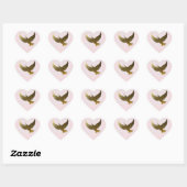 Peace Dove Heart Sticker (Vel)