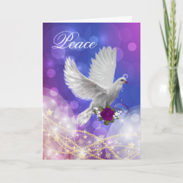 Peace Dove Holiday Card Feestdagen Kaart