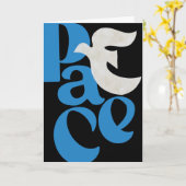 PEACE Dove Holiday Gevouwen Wenskaart Kaart (Gele Bloem)