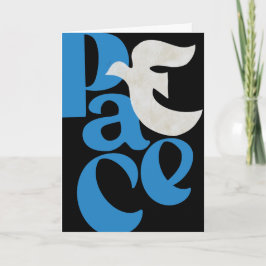 PEACE Dove Holiday Gevouwen Wenskaart Kaart