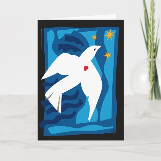 Peace Dove Holiday Kaart (Voorkant)