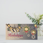 Peace Dove Holiday Love Joy Wenskaart Feestdagenkaart (Staand voorkant)