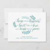 Peace Dove Illustrated Kerstmis Kaart (Achterkant)