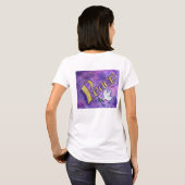 Peace Dove Inspirerend Word Art T-shirts (Achterkant volledig)