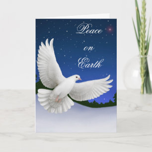 Peace Dove-kaart Feestdagen Kaart