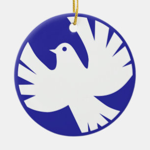PEACE DOVE KERAMISCH ORNAMENT