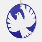 PEACE DOVE KERAMISCH ORNAMENT (Links)