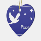 Peace Dove Keramisch Ornament (Links)