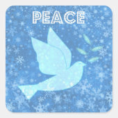 Peace Dove-Kerst stickers (Voorkant)