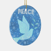 Peace Dove-kerstdecoratie Keramisch Ornament (Rechts)