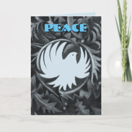 Peace dove kerstkaart feestdagen kaart