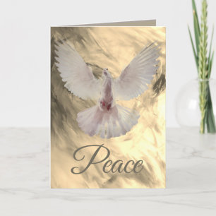 Peace Dove-kerstkaart van Leslie Clair Bures Bedankkaart