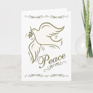 Peace Dove Kerstmis Feestdagen Kaart