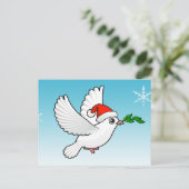 Peace Dove Kerstmis Feestdagenkaart (Staand voorkant)