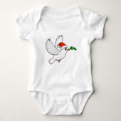 Peace Dove Kerstmis Romper (Voorkant)