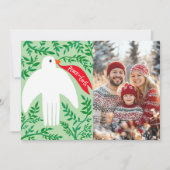Peace Dove Kerstvakantie CUSTOM FOTO Kaart (Voorkant)