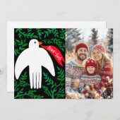 Peace Dove Kerstvakantie CUSTOM FOTO Kaart (Voorkant / Achterkant)