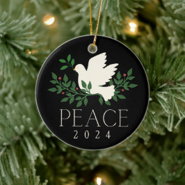 Peace Dove Kerstvakantie Ornament