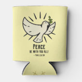 Peace Dove Koelbox - "Vrede zij met jullie allen!" Blikjeskoeler (Voorkant)