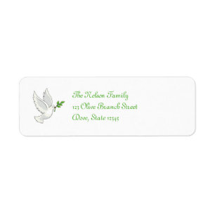 Peace Dove Label