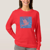 Peace Dove Long Meve met Kerstmis Shirt (Voorkant)